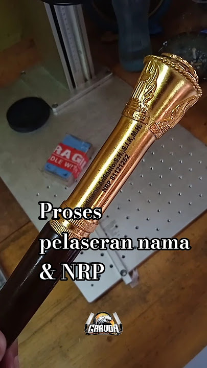 proses pelaseran nama & NRP di kepala tongkat komando polri, order WA 081573442120 #tongkatkomando