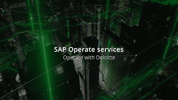 Deloitte SAP Operate services