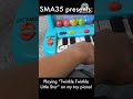 Playing Twinkle Twinkle Little Star on my toy piano!