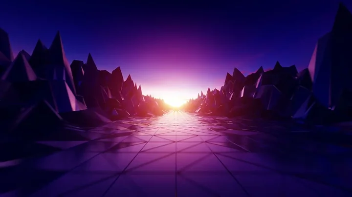 80s retro grid and terrain background 4k vj loop video | No copyright video