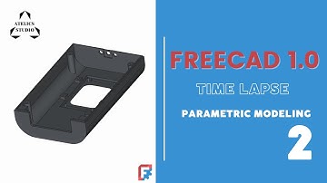 FreeCAD 1.0 | Parametric Modeling 2 | Timelapse