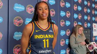 Brianna Turner on fresh start, defensive mindset, team chemistry | Indiana Fever Media Day 2025