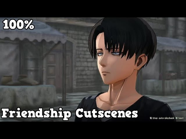 Attack on Titan 2 - Levi 100% Friendship Cutscenes (Xbox One) - YouTube