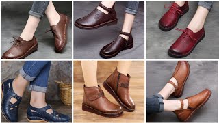 Stylish Leather Shoes Designs for Girls || Comfortable Ladies Footwear. Ladies Boots. STYLE OF LIFE