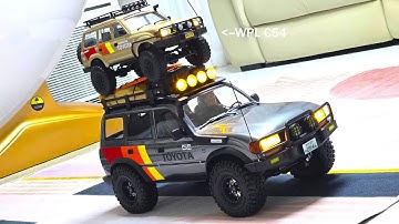 1/10 Scale FMS FCX10 LC80 Toyota Land Cruiser 80 RS H-Tech Wheel - Unboxing & Soft Shock Setting