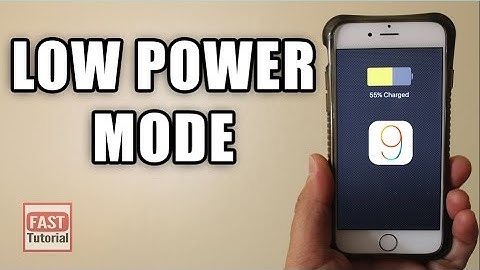 HOW TO SAVE BATTERY ON iOS 9 - iPhone iPad iPod Touch