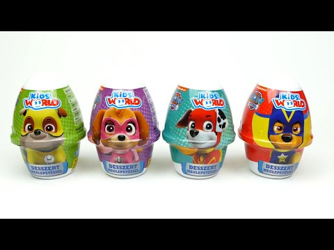 NEW Paw Patrol Pudding Kids Dessert with Surprise