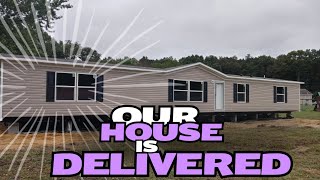 Our House was delivered |The next day|5br 3bathooom #mobilehome  #manufacturedhome #claytonhomes