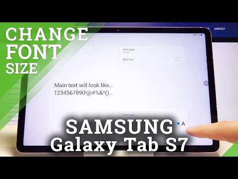 How to Adjust Font Size in Samsung Galaxy Tab S7 – Make Font Smaller or Bigger