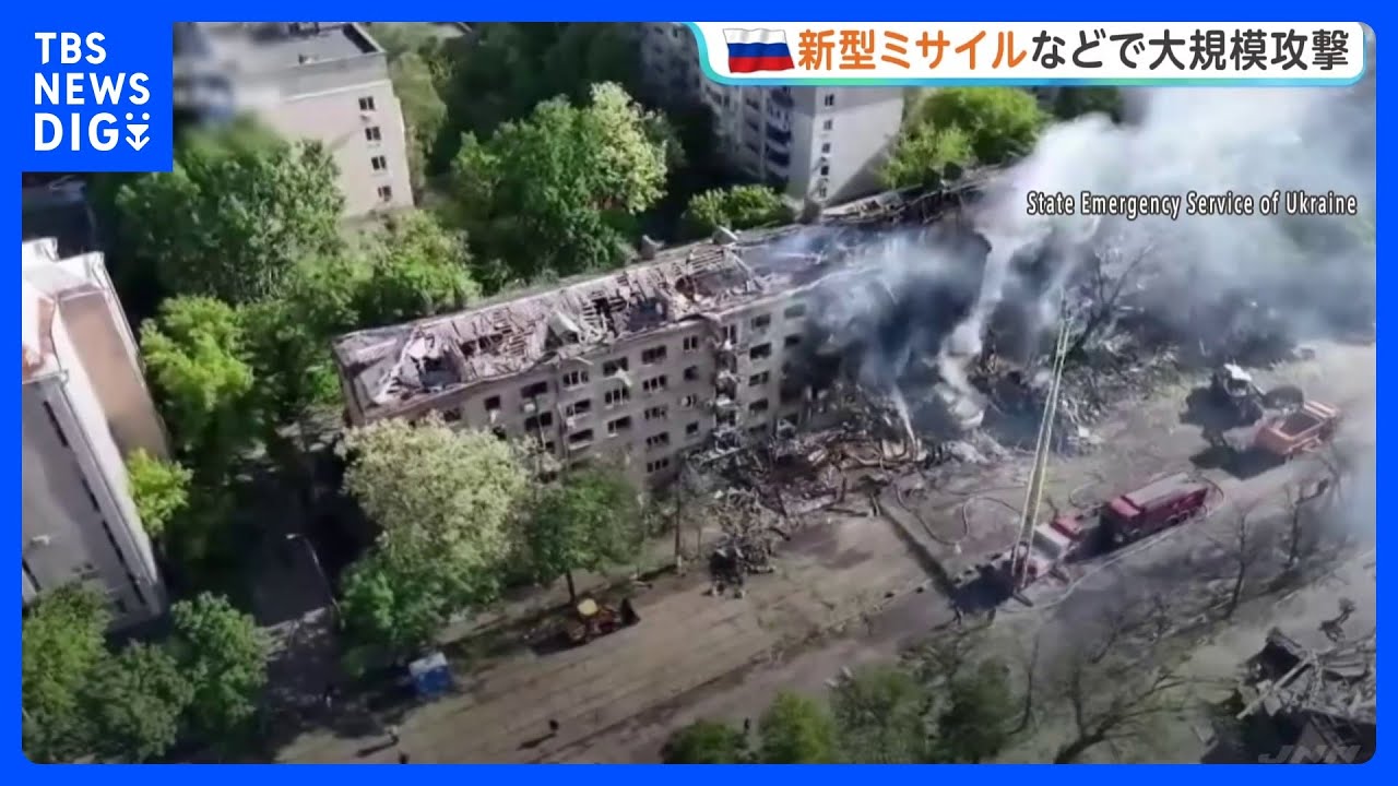 Russia Launches Large-Scale Attack on Ukrainian Capital and Other