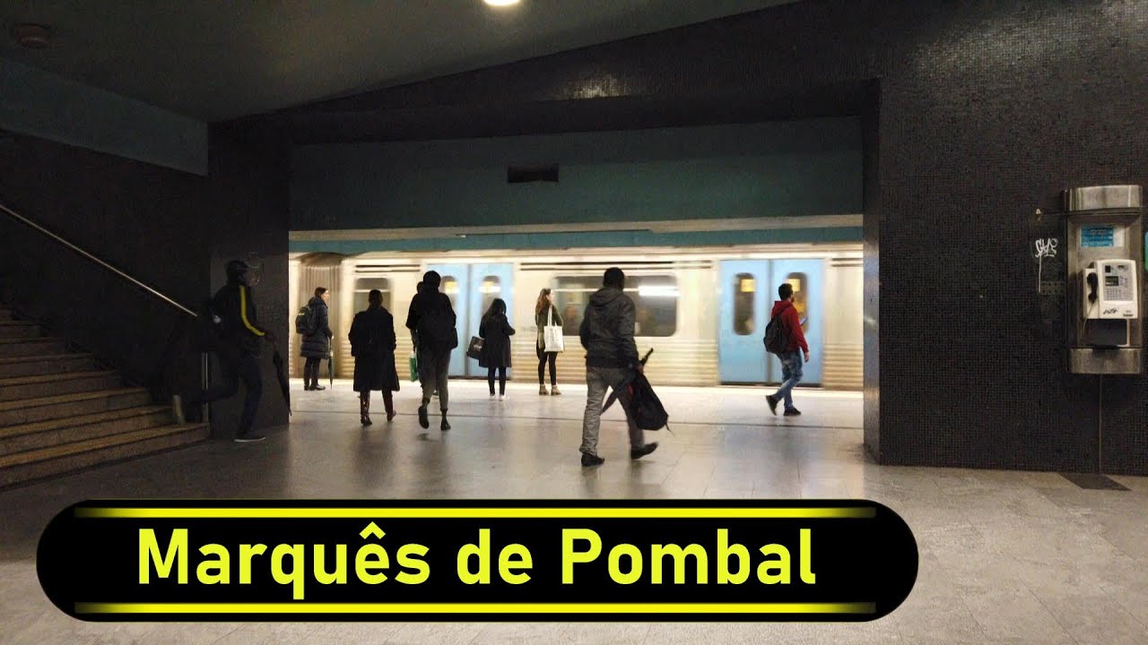 Metro Station Marquês de Pombal - Lisbon 🇵🇹 - Walkthrough 🚶