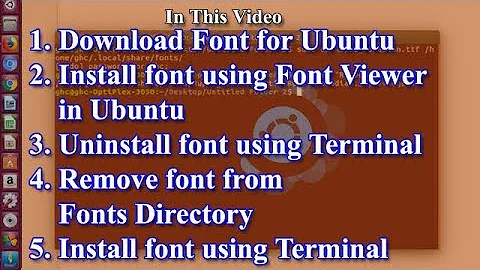 Two Easy Ways To Install and Uninstall Fonts in Ubuntu 🔥🔥🔥