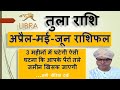 तुला राशि अप्रैल मई जून 2021 राशिफल | Tula Rashi – April May June 2021 Rashifal | LIBRA Horoscope