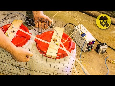 🔥 Огромный генератор водорода и кислорода своими руками