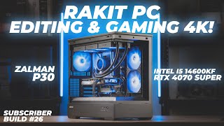 Rakit PC All New Untuk 4K Gaming & Editing! | Intel i5 14600KF, RTX 4070 Super, Zalman P30