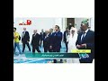 رئيس فرنسا ماكرون رفقة زعيم الصوفية في الجزائر داخل مسجد الجزائر الأعظم