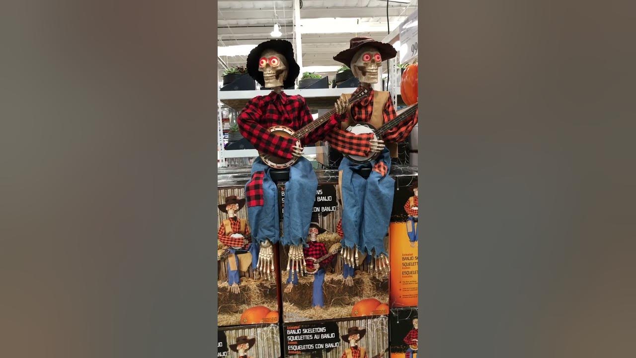 Costco animated banjo skeleton duo (costco halloween 2022) YouTube