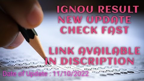 IGNOU RESULT UPDATE | IGNOU JUNE 2022 RESULT | IGNOU RESULT JUNE 2022 | Video#4 By Sushant