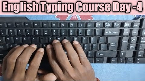 Learn English typing in 10days (Day 4) free typing lesson |Typing Course@Sagarstudynews