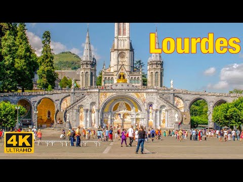 Lourdes , France  🇫🇷 - July 2022 - Lourdes 4K HDR Walking Tour | A Walk In Paris