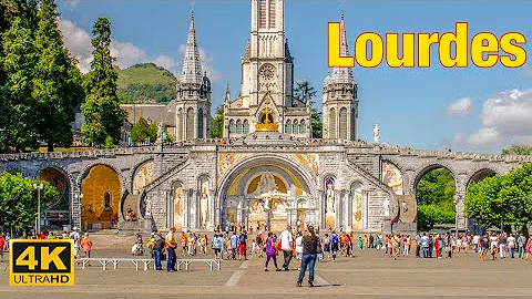 Lourdes , France   - July 2022 - Lourdes 4K HDR Wa...