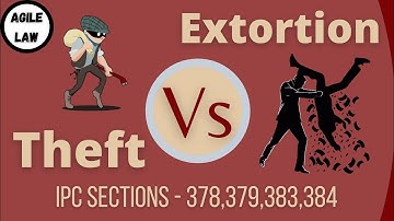Difference between theft and Extortion