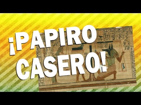 Video: Cómo Hacer Papiro