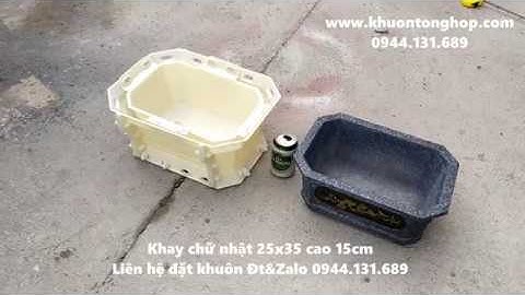 Khuôn chậu chữ nhật 25x35 cm | Khuôn Tổng Hợp