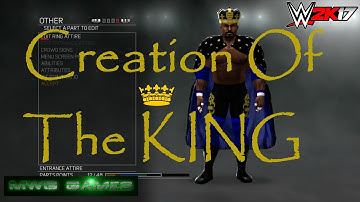 Me Creating The KING in WWE 2K17 on ( Last Gen Xbox 360 ) Create A Superstar / CAW