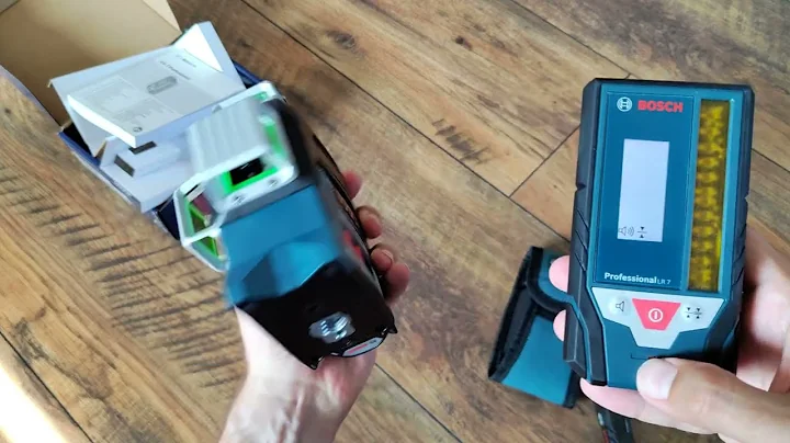 Unpacking / unboxing laser receiver Bosch LR 7 PROFESSIONAL 0601069J00