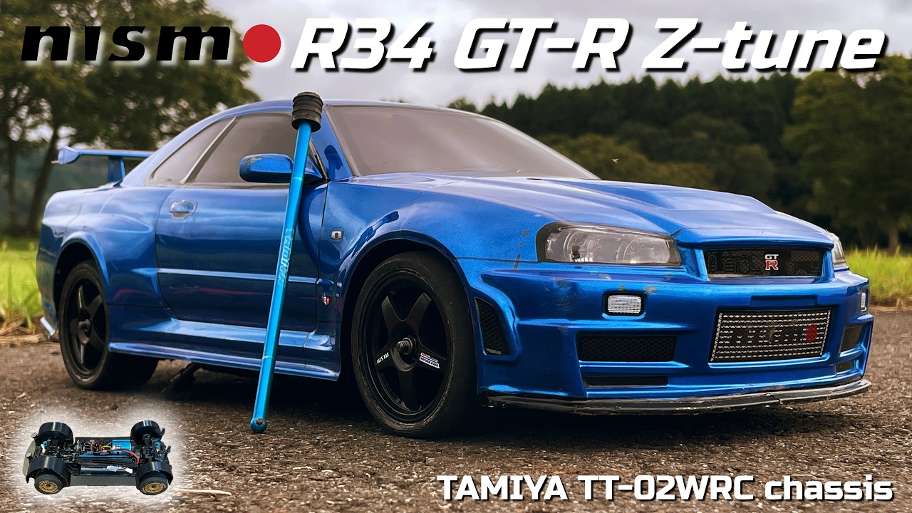 タミヤTT-02 NISMO R34 GT-R Z-tuneが欲しくなるビデオ WANT TT-02D