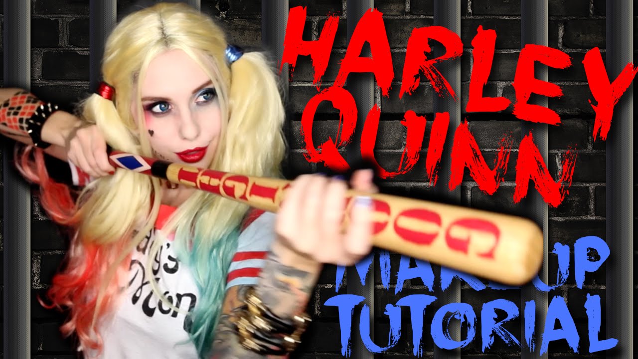 HARLEY QUINN SUICIDE SQUAD MAKEUP TUTORIAL Halloween 2015 YouTube