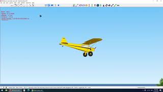 SketchUp 2017+ MSPhysics Piper J3 Cub flight simulator ©28 Dec 2020
