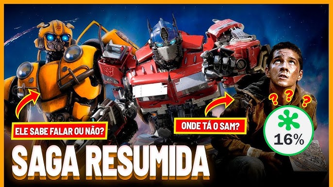 ORDEM CRONOLÓGICA DA SAGA TRANSFORMERS PARA MARATONAR 