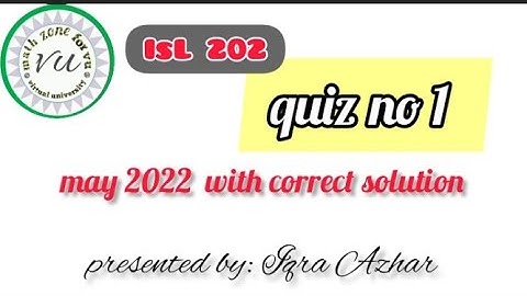 isl 202 quiz 1 2022
