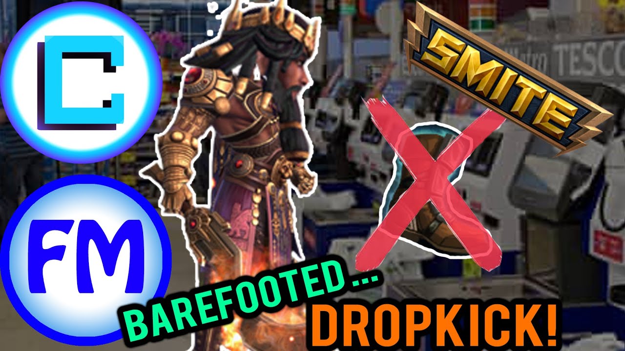 Smite - Funny Moments - Barefooted Dropkick!