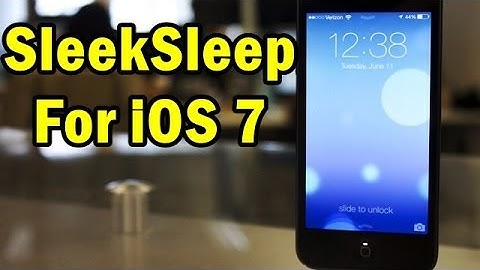 SleekSleep - iOS 7 Jailbreak Cydia Tweak