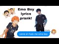 Karasuno texts~ EmO bOy!~Haikyuu!