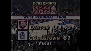 Georgetown vs Dayton 1984 NCAA West Regional Final March 25, 1984