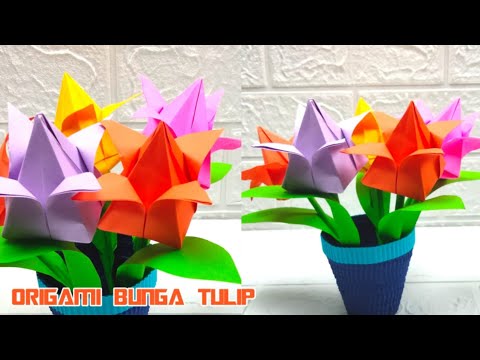 Video: Cara Membuat Tulip Kertas Beralun