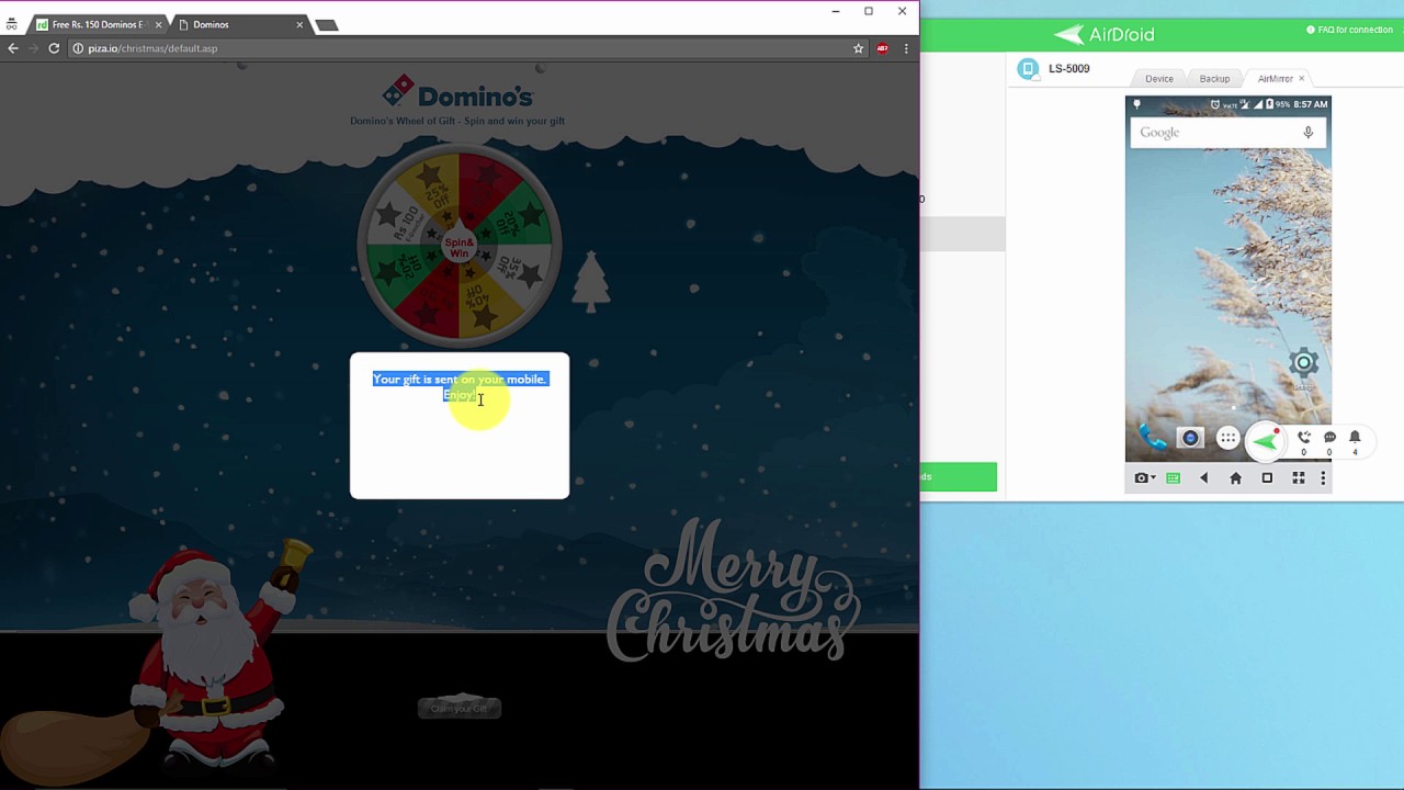 Get ₹150 Dominos Gift Voucher  for free