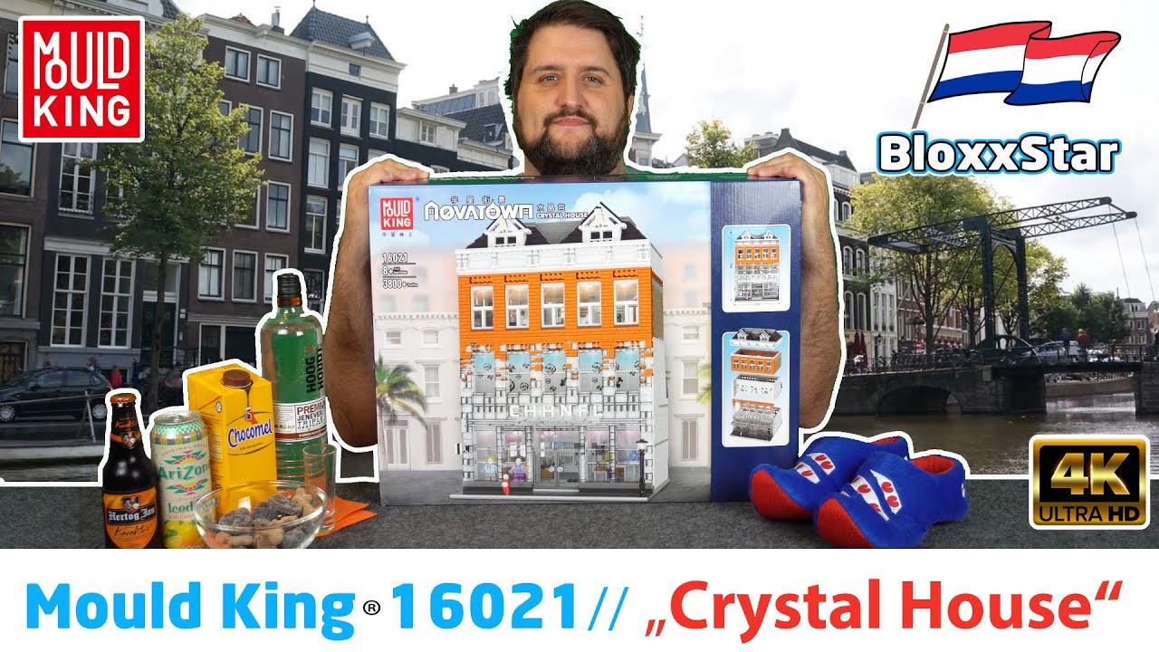 Mould King16036 Modern Cafe Coffee House Novatown City Street View With  Lights 2728Pcs Modular Building Blocks Kids Toy