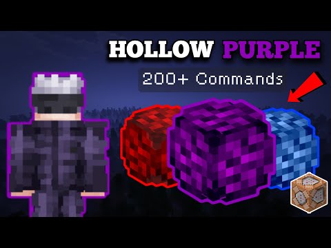 Jujutsu Kaisen - Gojo's Hollow Purple in Mincraft | 200+ Command  Blocks