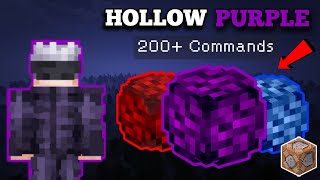 Jujutsu Kaisen - Gojo's Hollow Purple in Mincraft | 200+ Command  Blocks