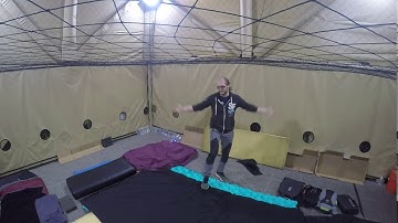 Crazyflie robustness test 1 with sim2real neural network controller