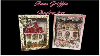 Christmas Anna Griffin Shadow box @teatimendolls @annagriffinvideos