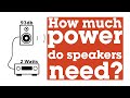How much power do your speakers need? | Crutchfield