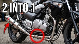 Blackwidow Suzuki Inazuma 2 into 1 full system exhaust