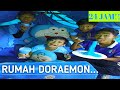 BIKIN RUMAH DORAEMON 24 JAM DIATAS BALKON, MUKBANG MAKANAN WARNA BIRU! BOCIL RAKUS! | Mikael TubeHD