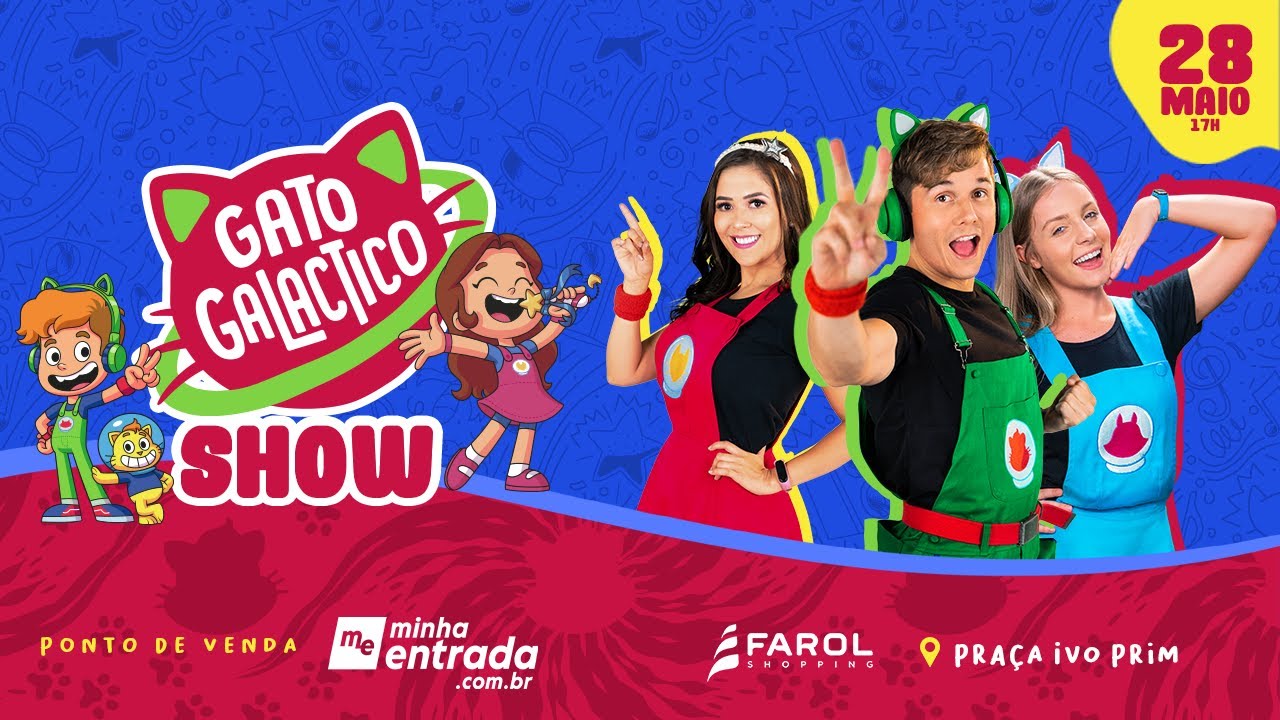 Show do Gato Galactico no Farol Shopping terá sessão extra neste sábado